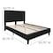Flash Furniture Roxbury Queen Platform Bed, Black SL-BK5-Q-BK-GG - alternate 5